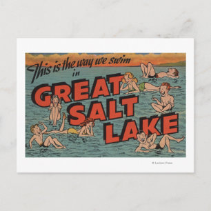 Postal Gran Lago Salado, UtahLa Forma En Que Nadamos Utah