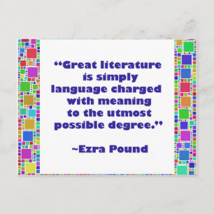 Postal gran literatura
