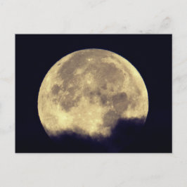 Postal Gran luna llena en las nubes