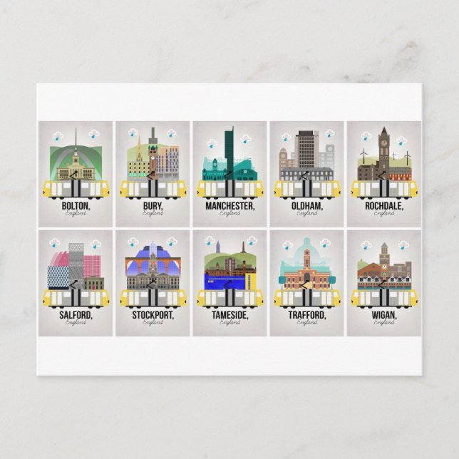 Postal Gran Manchester (Anverso)