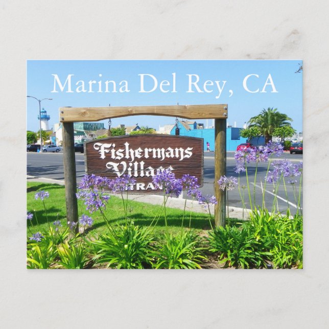 Postal Gran Marina Del Rey Postcard! (Anverso)