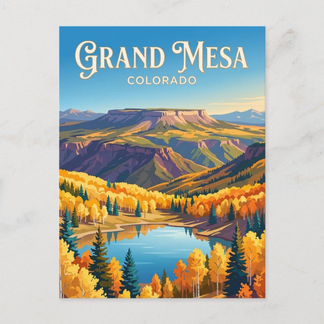 Postal Gran Mesa EE. UU. (Anverso)