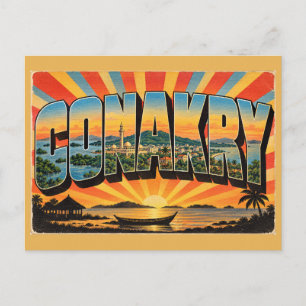 Postal Gran Mezquita de Conakry Costa Atlántica Viajes An