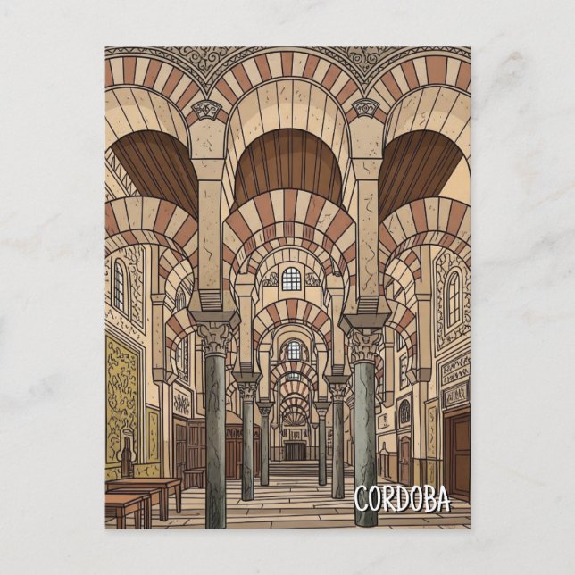 Postal Gran Mezquita de Córdoba España (Anverso)