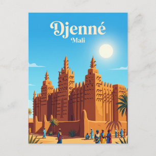 Postal Gran Mezquita de Djenné Malí