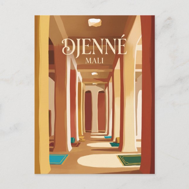 Postal Gran Mezquita de Djenné Malí (Anverso)