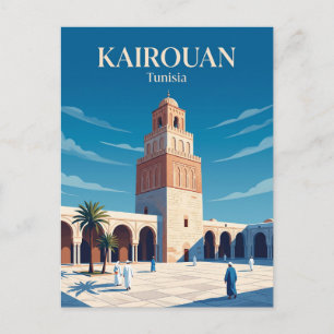 Postal Gran Mezquita de Kairouan Túnez