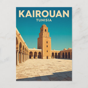 Postal Gran Mezquita de Kairouan Túnez