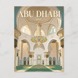Postal Gran Mezquita Sheikh Zayed Emiratos Árabes Unidos