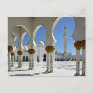 Postal Gran Mezquita Sheikh Zayed Porticos 1