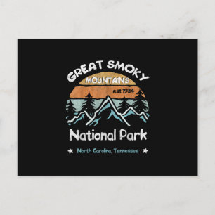 Postal Gran Montañas Smoky Camping Parque Nacional de Est