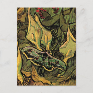 Postal Gran Moth de Peacock por Vincent van Gogh
