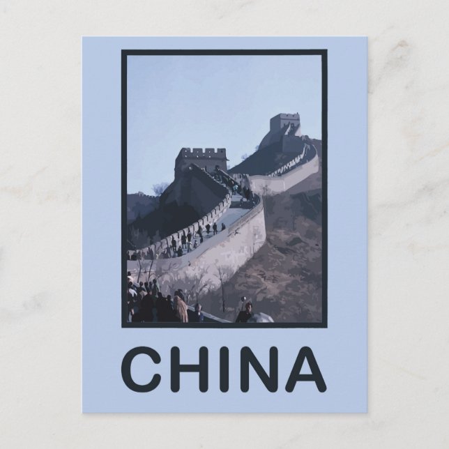 Postal Gran Muralla China (Anverso)