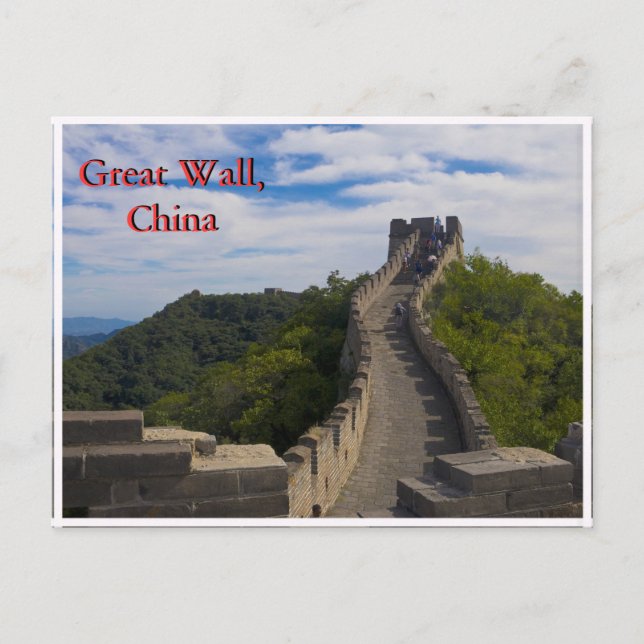Postal Gran Muralla China (Anverso)