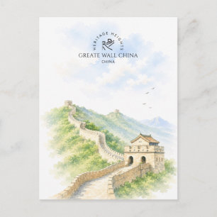 Postal Gran Muralla China Arquitectura Paisaje Viaje