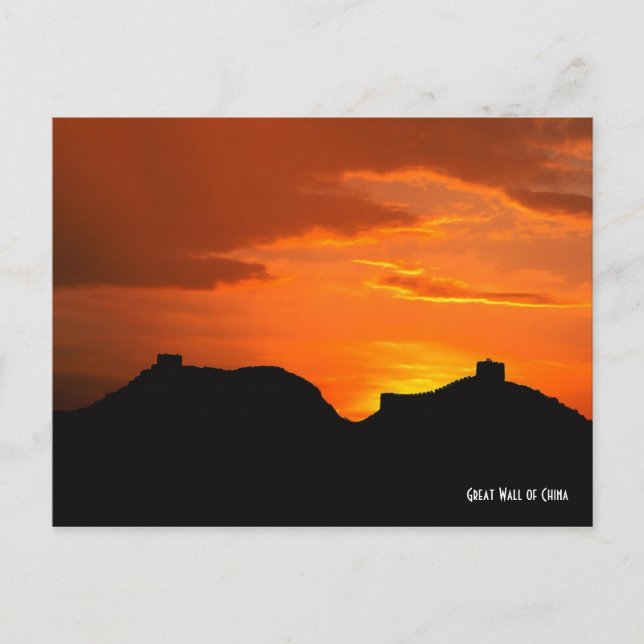 Postal Gran Muralla de China (Anverso)