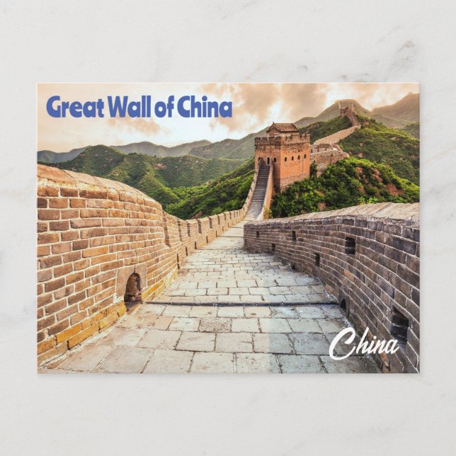 Postal Gran Muralla de China (Anverso)