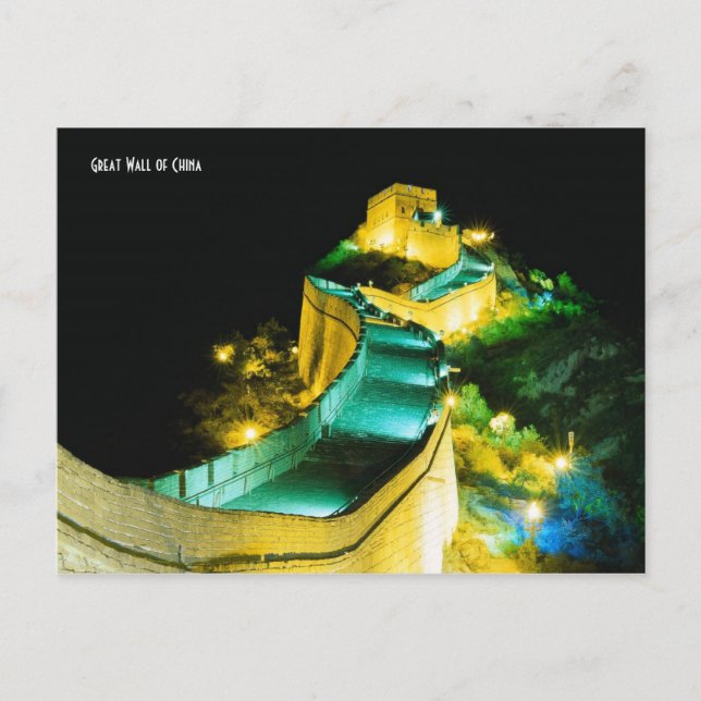 Postal Gran Muralla de China (Anverso)