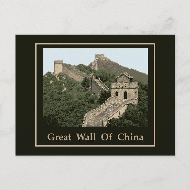 Postal Gran Muralla De China (Anverso)