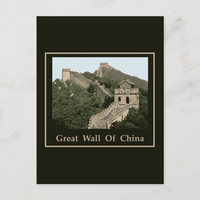 Postal Gran Muralla De China (Anverso)