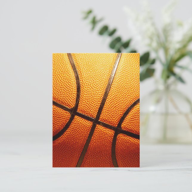 Postal Gran Naranja Pimply Basketball, (Anverso de pie)