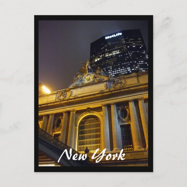 Postal gran nyc central (Anverso)