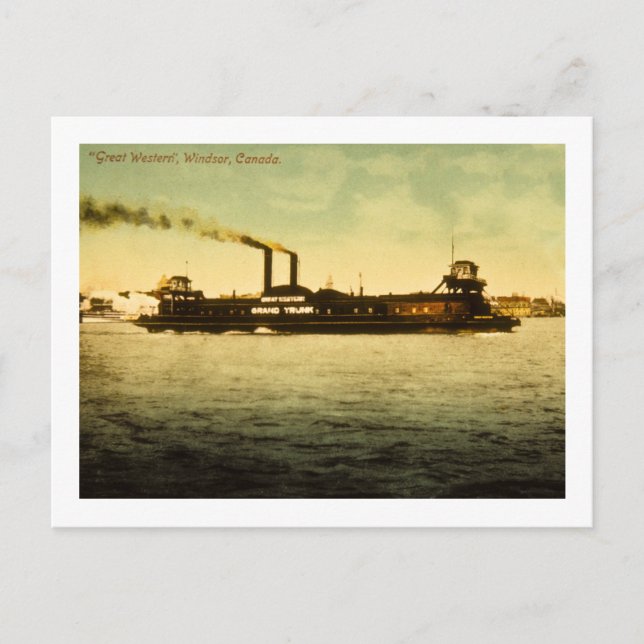 Postal Gran Occidente, Windsor, Canadá (Anverso)