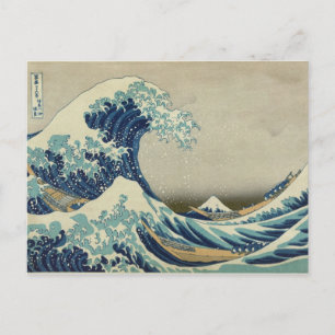 Postal Gran ola de Kanagawa - Hokusai