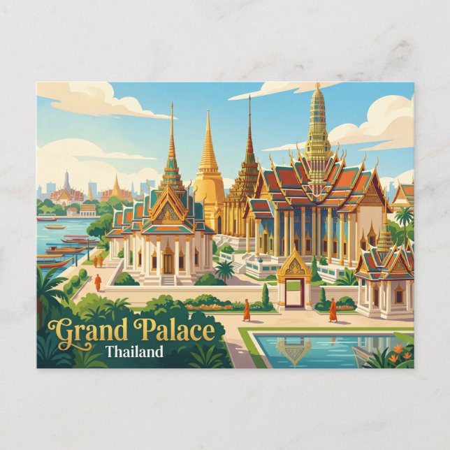 Postal Gran Palacio Tailandia (Anverso)