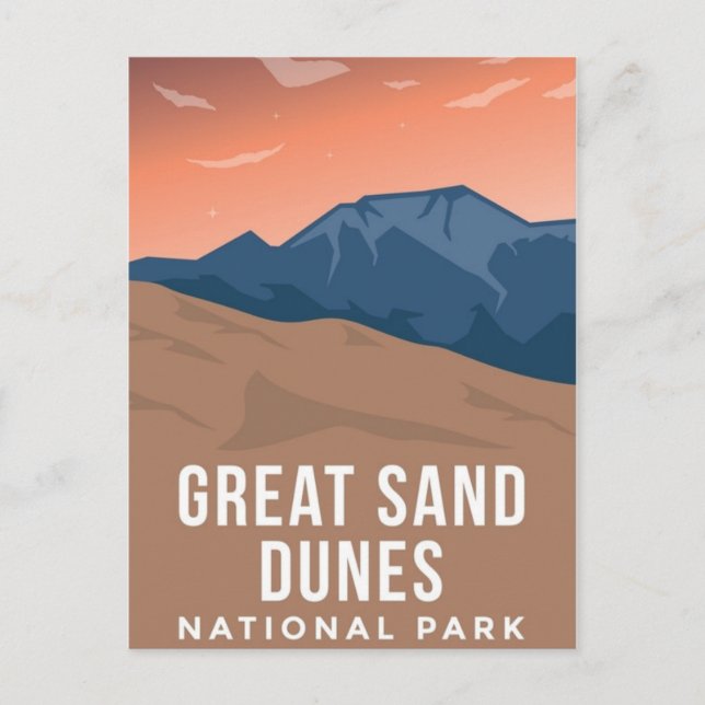 Postal Gran Parque Nacional de Dunas de Arena (Anverso)
