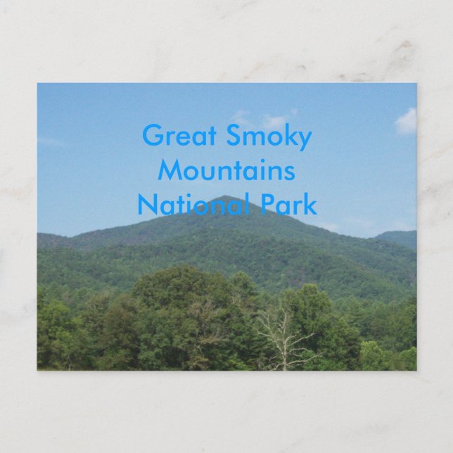 Postal Gran Parque Nacional de Montañas Smoky (Anverso)