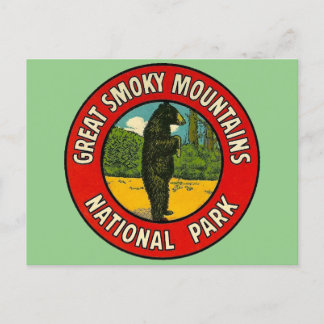 Postal Gran Parque Nacional de Montañas Smoky - Postcard