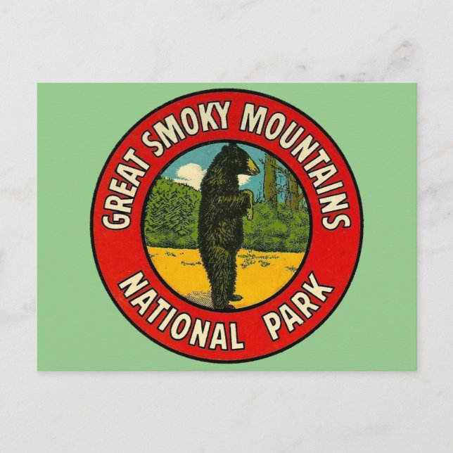 Postal Gran Parque Nacional de Montañas Smoky - Postcard (Anverso)