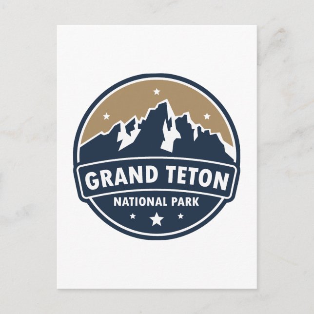 Postal Gran Parque Nacional de Teton (Anverso)