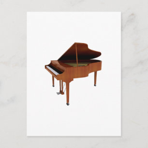Postal Gran Piano: Acabado de madera: Modelo 3D: