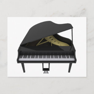 Postal Gran Piano Negro: Modelo 3D: