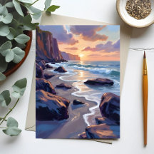 Gran pintura de la costa de Sur, California