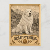 Gran Pirineo, Perro Patrimonio Vintage