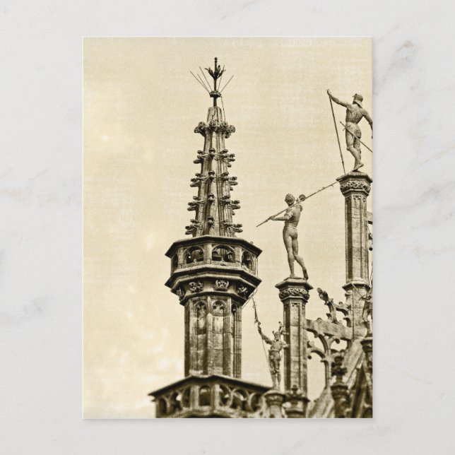 Postal Gran plaza en Bruselas, Bélgica (Anverso)