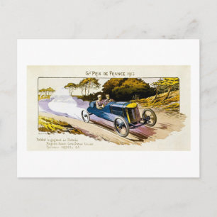 Postal Gran Premio de Francia de 1913