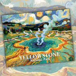 Postal Gran Primavera Primaria de Yellowstone Van Gogh Pe
