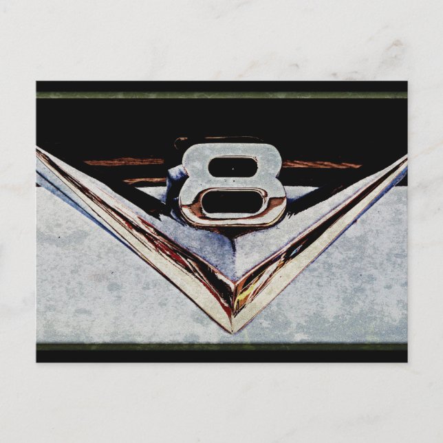Postal Gran problema de bloques Grunge V8 (Anverso)