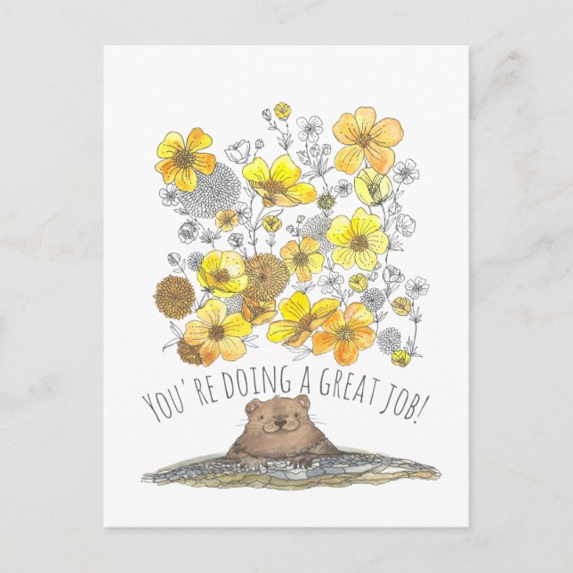 Postal Gran profesor de empleo (Anverso)