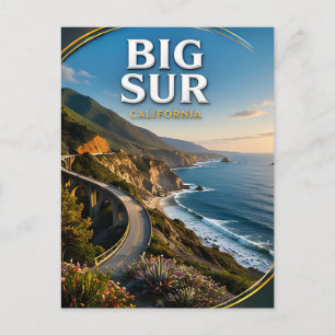 Postal Gran Puente Bixby de Big Sur Costero