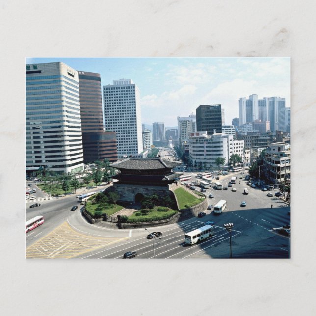 Postal Gran Puerta Sur (Sungyemun), Seúl, Corea del Sur (Anverso)