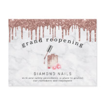 Gran reapertura del salón de uñas Rose Gold con se