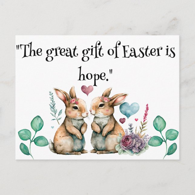 Postal Gran Regalo De Pascua Es Esperanza (Anverso)