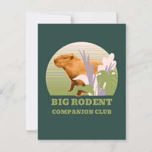 Postal Gran Rodent Companion Club Capybara