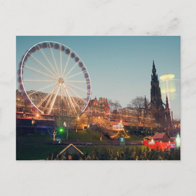 Postal Gran rueda en Edimburgo (Anverso)