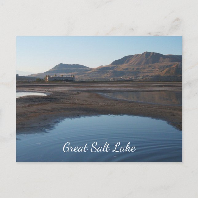 Postal Gran Salt Lake, Beach, Saltair Pavilion (Anverso)